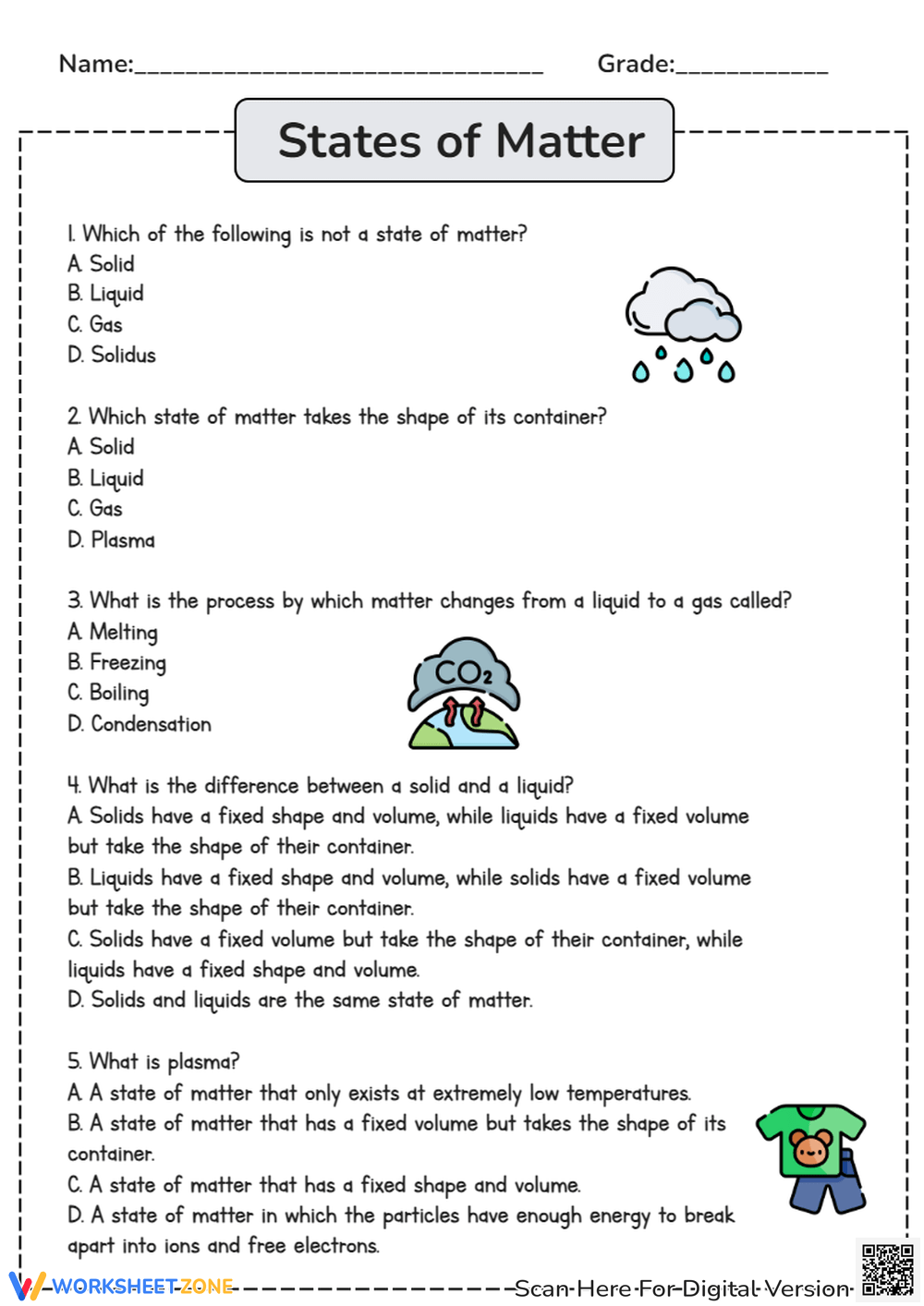 Free Printable Worksheets 6th Grade Science