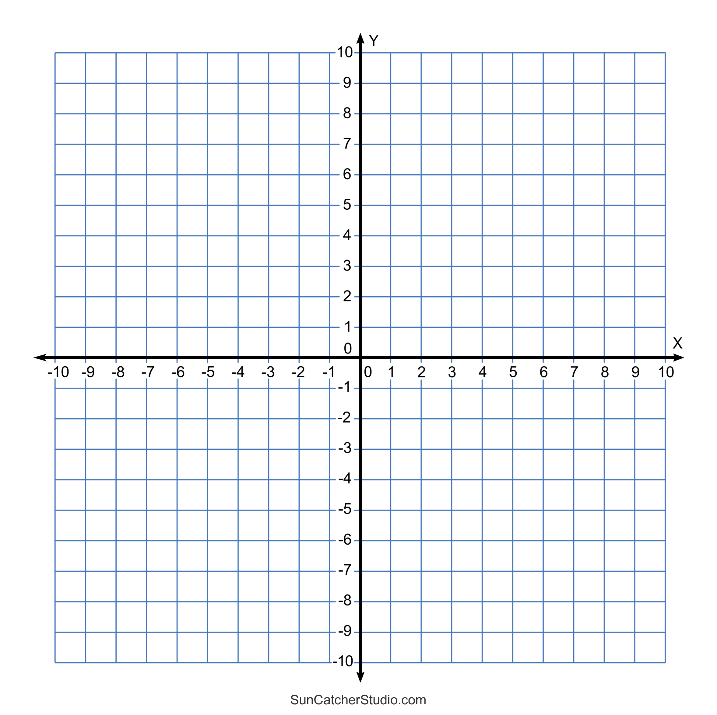 Grid Paper Printable 4 Quadrant Coordinate Graph Paper Templates Free Printables Monograms Design Tools Patterns U0026 DIY Projects