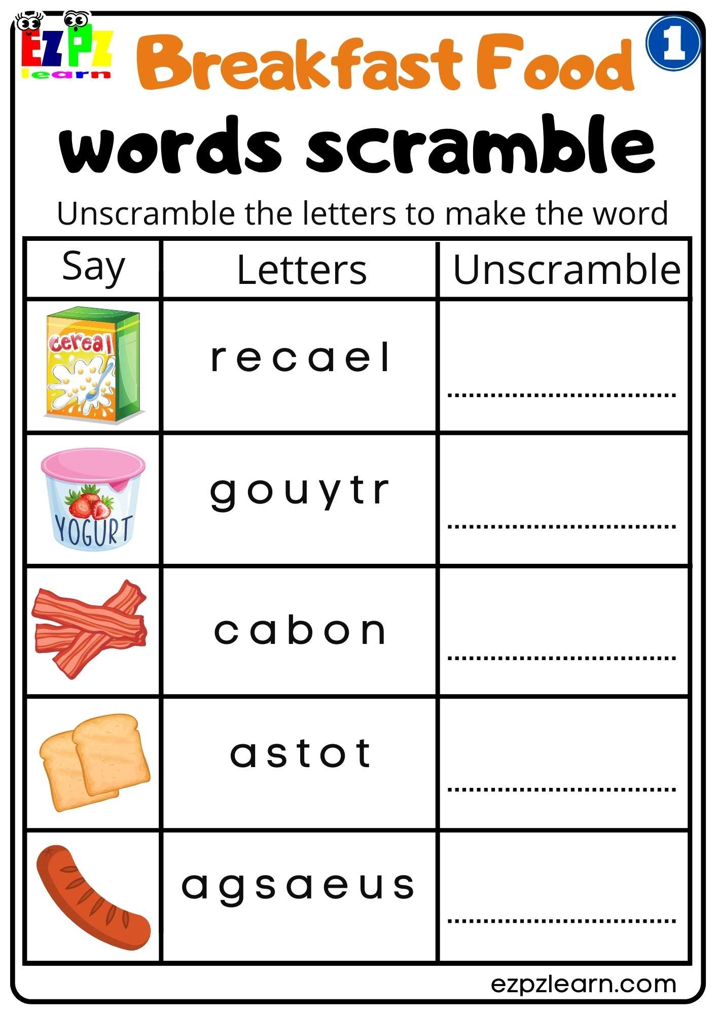 Free Printable Vocabulary Worksheets Pdf