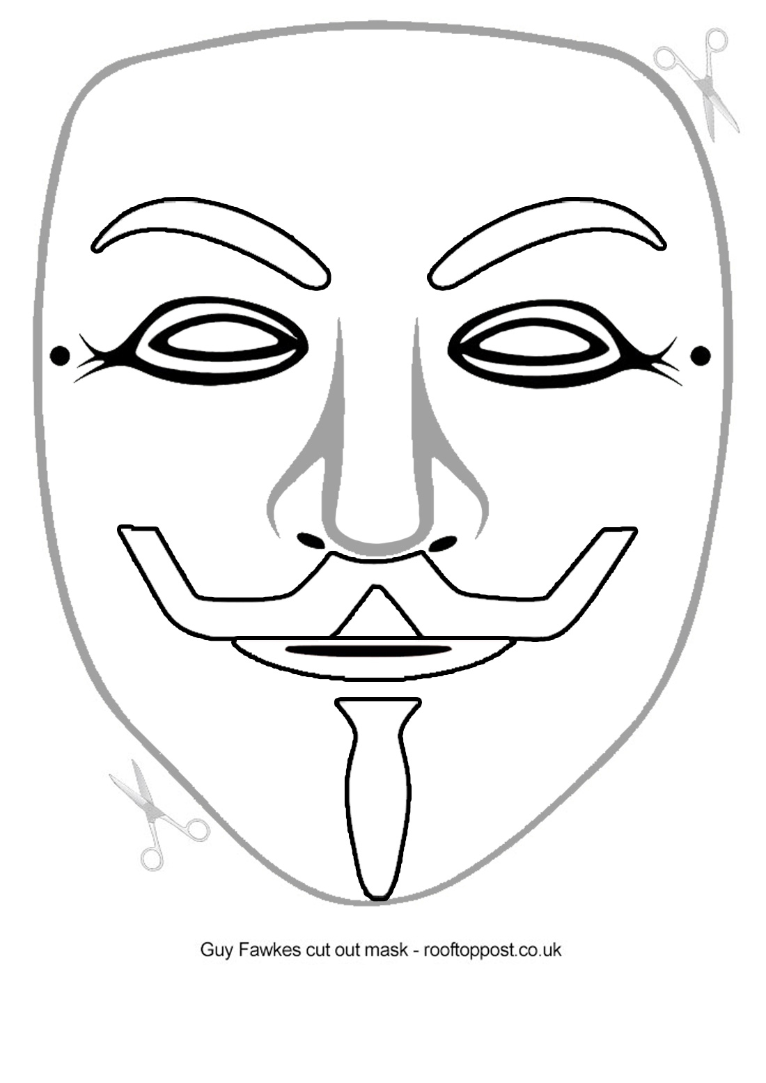 Free Printable Blank Mask