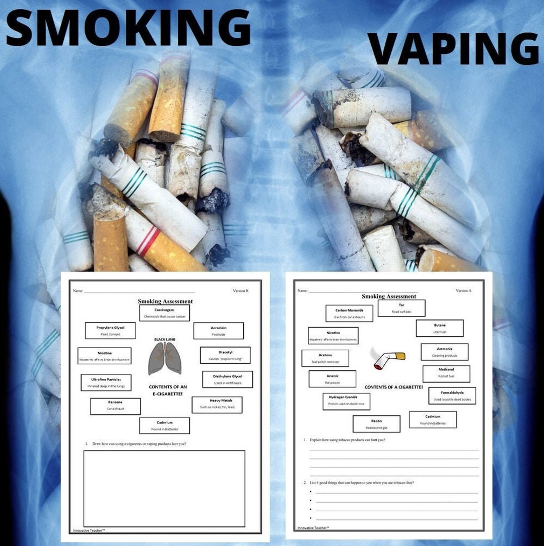 Health smoking And Vaping Assessment U0026 Classroom Poster Etsy Health smoking And Vaping Assessment U0026 Classroom Poster Etsy