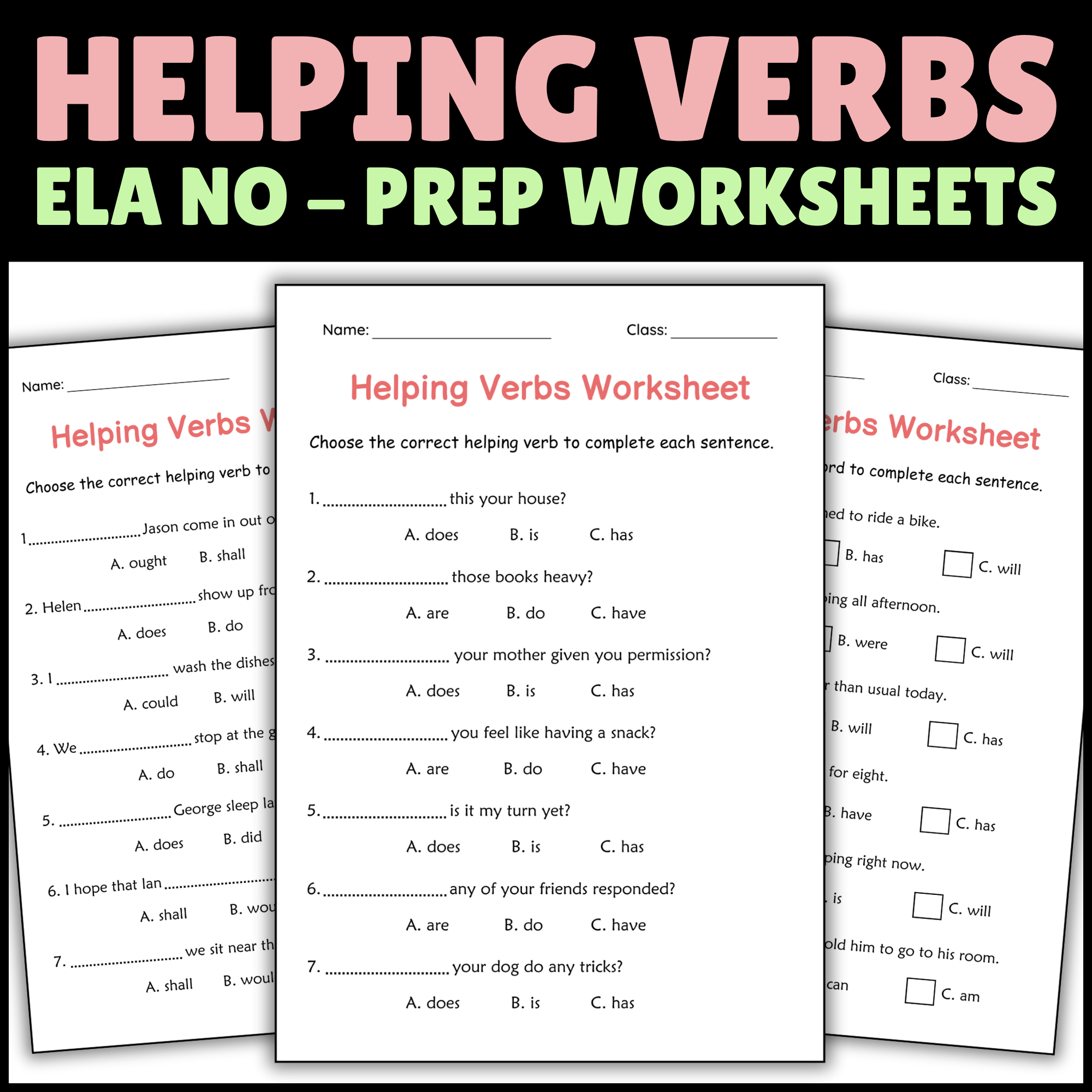 Helping Verbs Grammar Practice Worksheet For Grade 1 Auxiliary Verbs Made By Teachers Helping Verbs Grammar Practice Worksheet For Grade 1 Auxiliary Verbs Made By Teachers