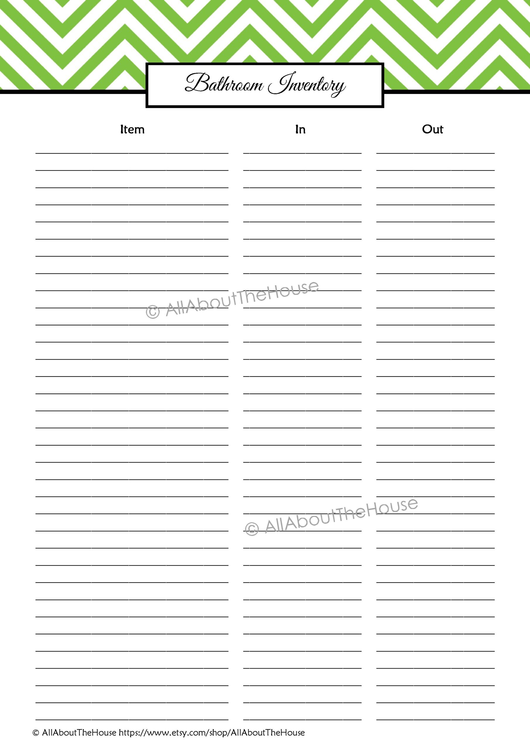 Home U0026 Inventories Household Binder All About Planners