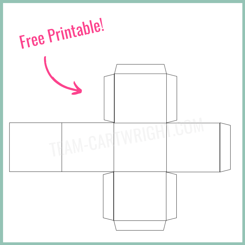 How To Make Paper Dice with Free Printable Team Cartwright Worksheets Library