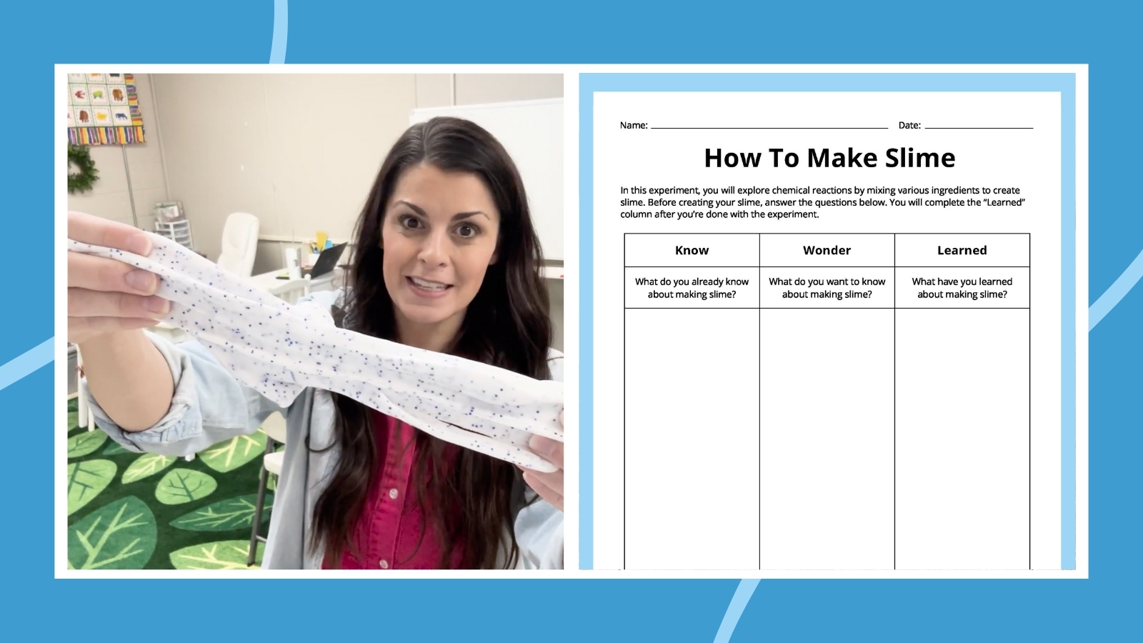 How To Make Slime 4 Recipes Plus Free Worksheet