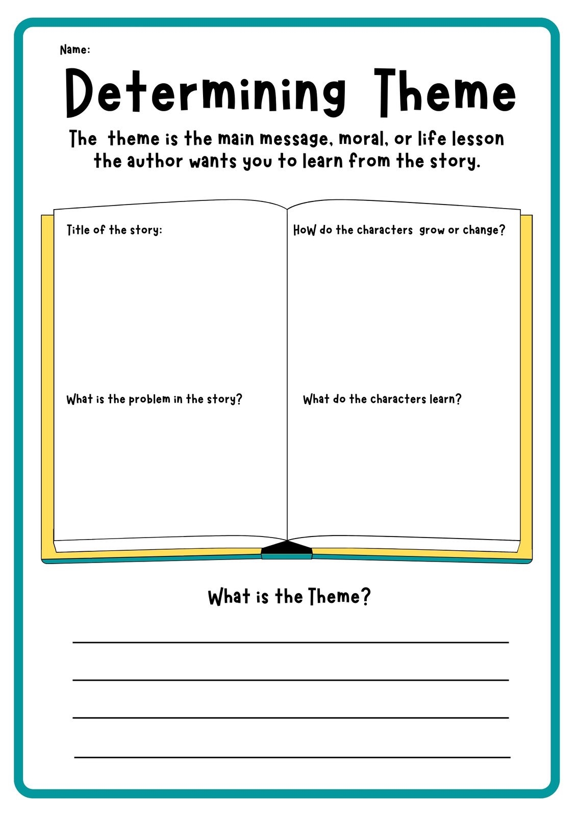 Identifying The Theme Of A Story Worksheets Worksheets Library