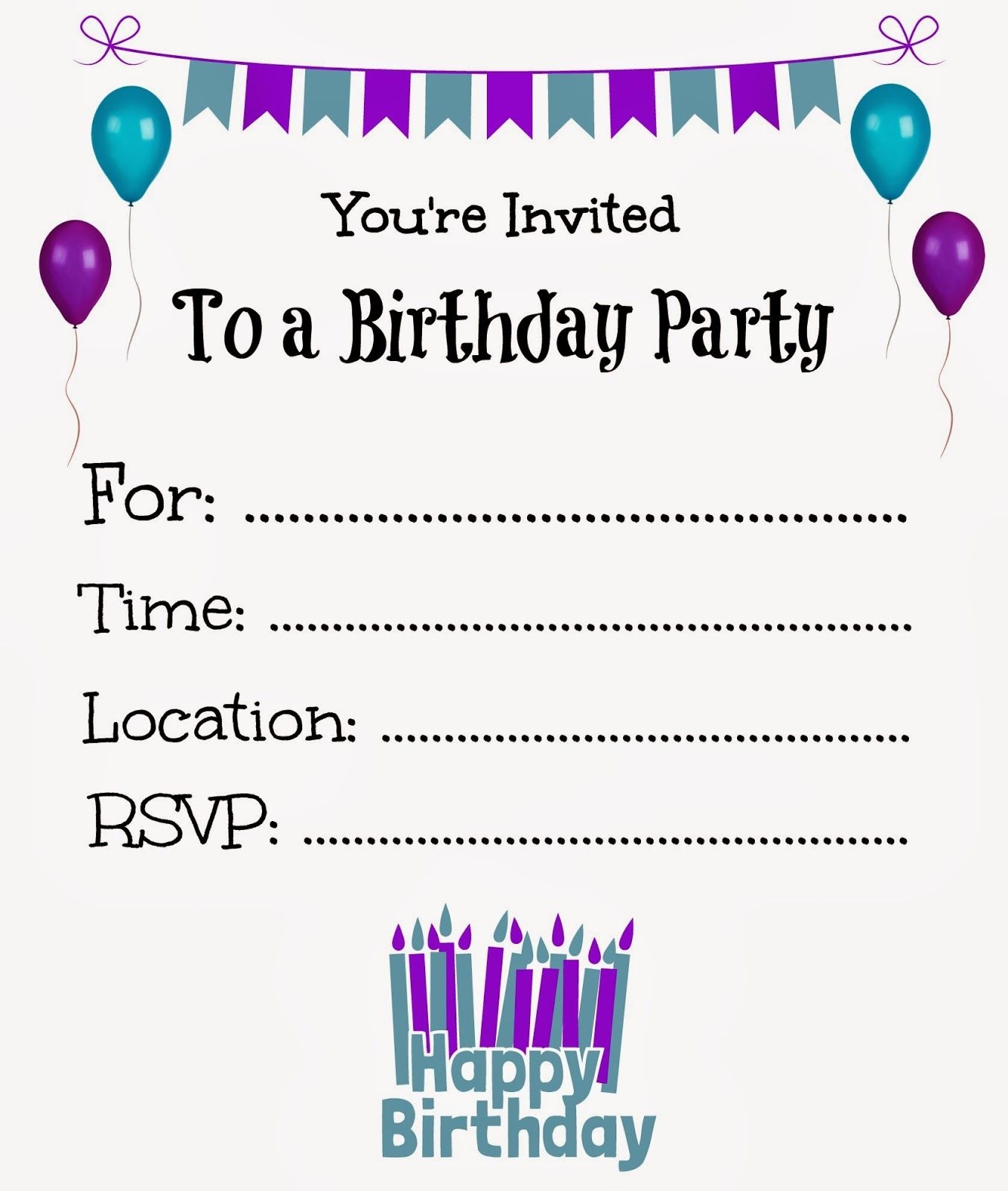 Its A Princess Thing Free Printable Birthday Invitations For Kids 