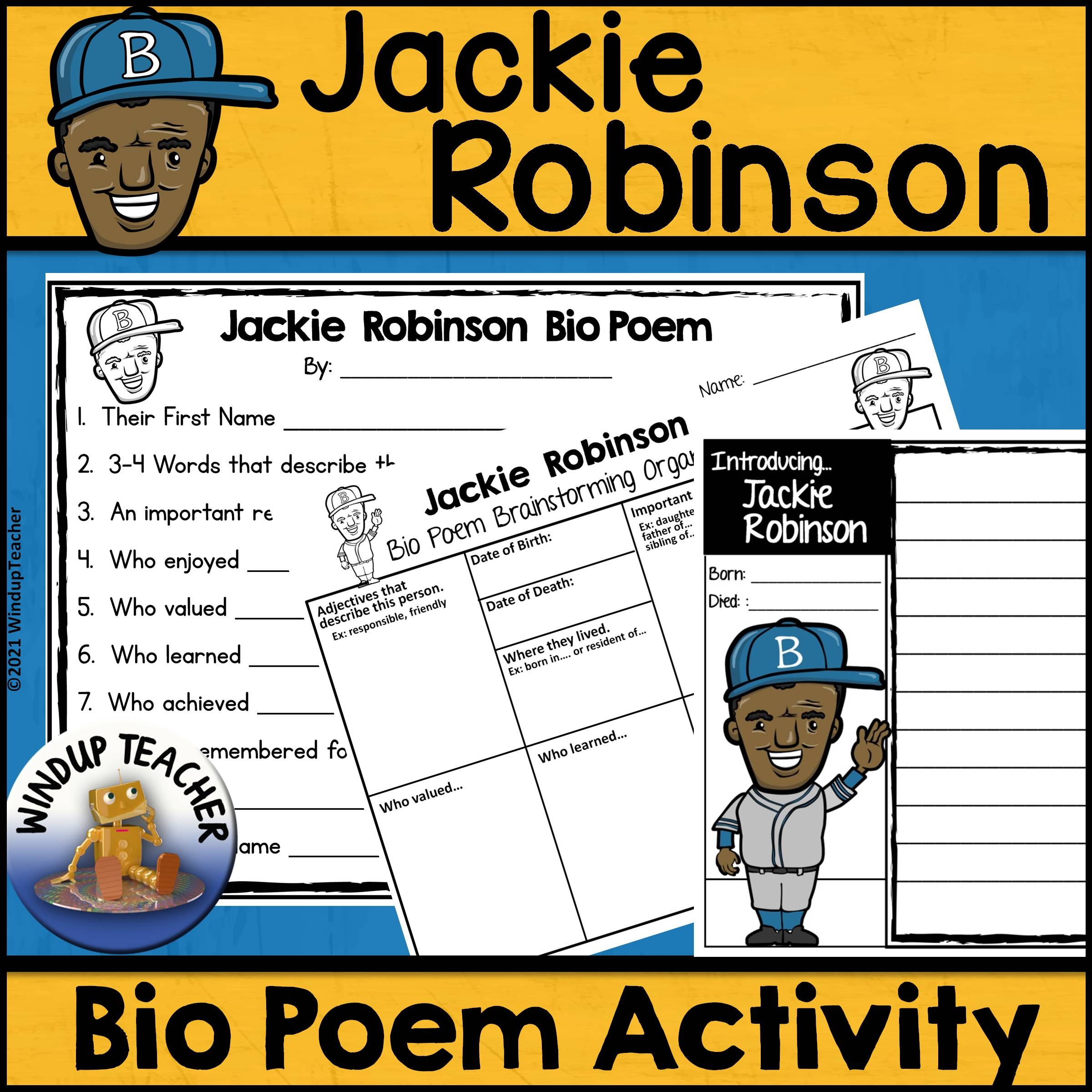 Free Printable Worksheets On Jackie Robinson