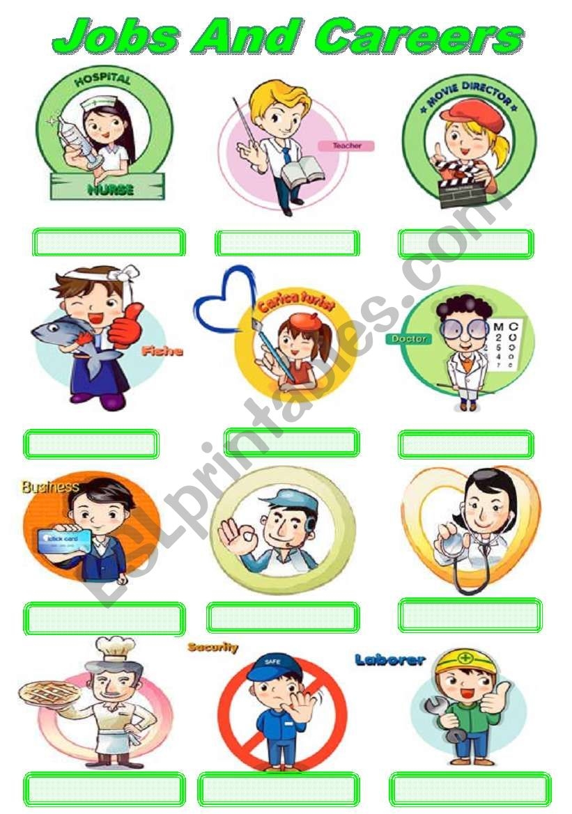 Jobs And Careers ESL Worksheet By Sruggy
