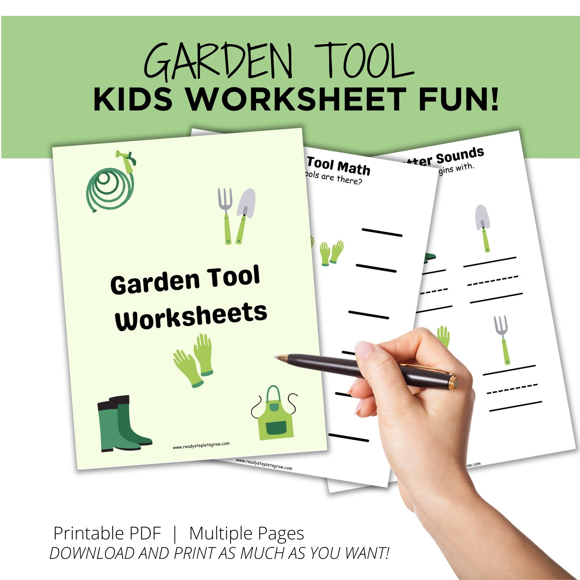 Free Printable Worksheets About Gardening