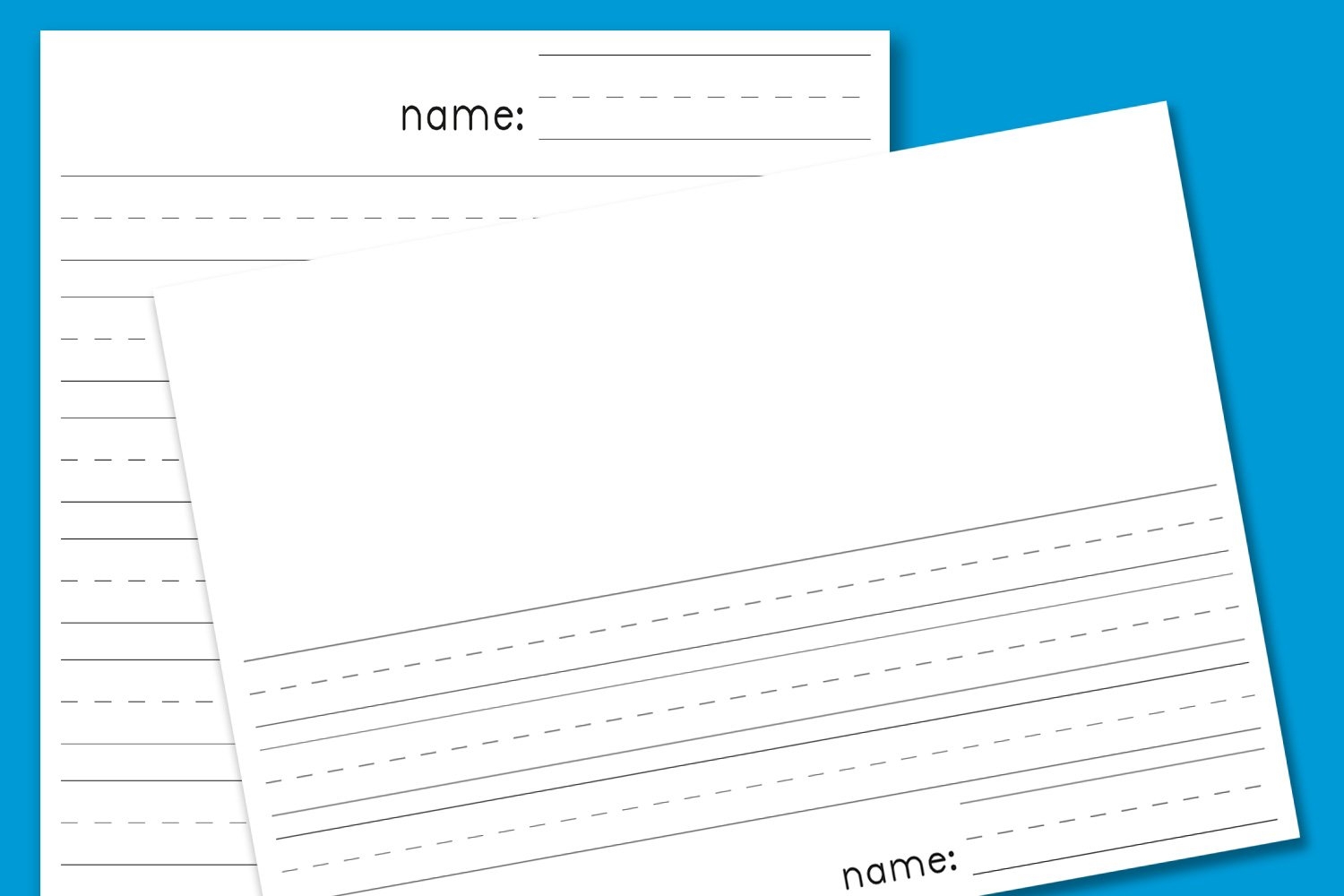 Free Printable Blank Writing Sheets