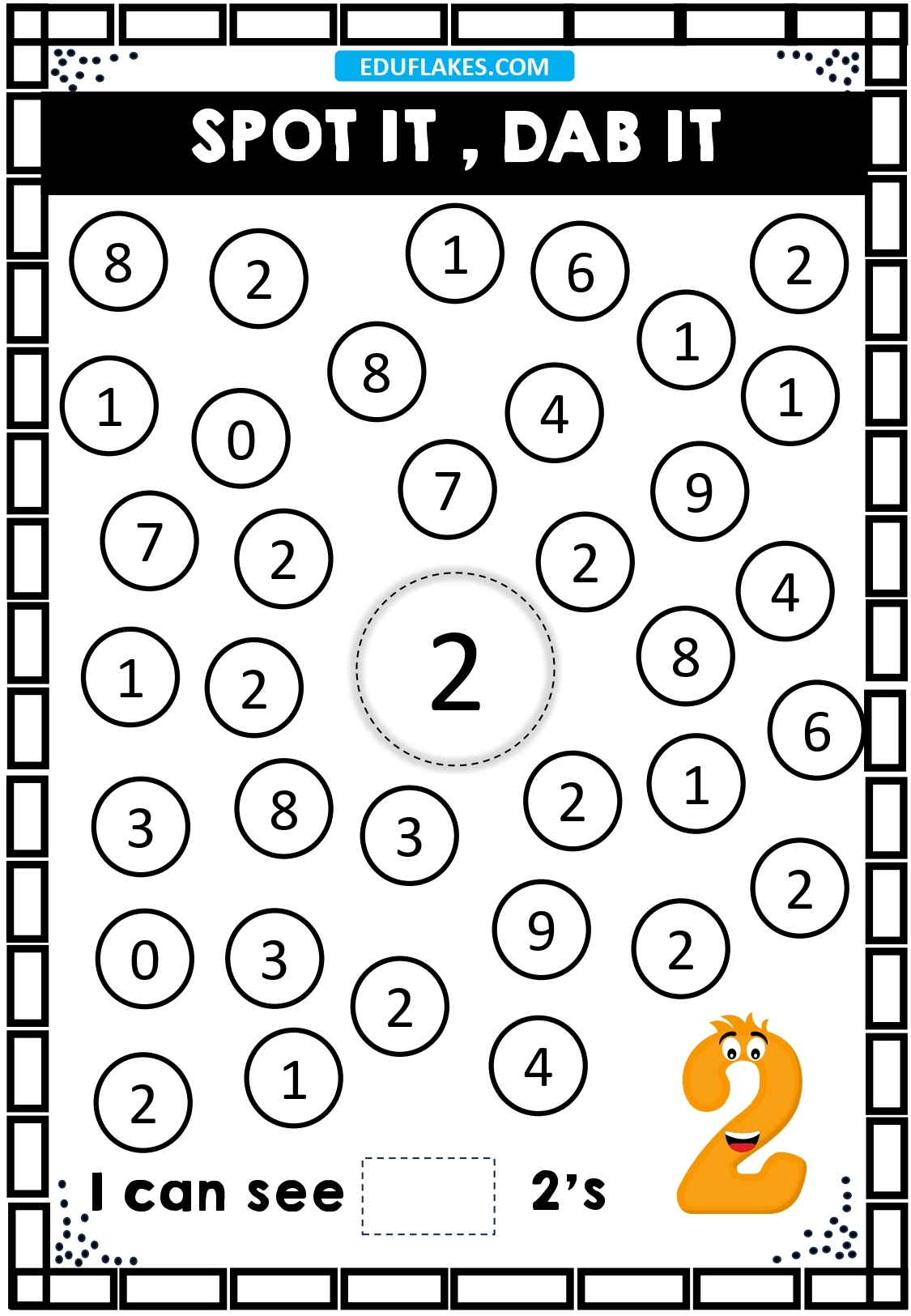 Free Printable Worksheets Number Recognition