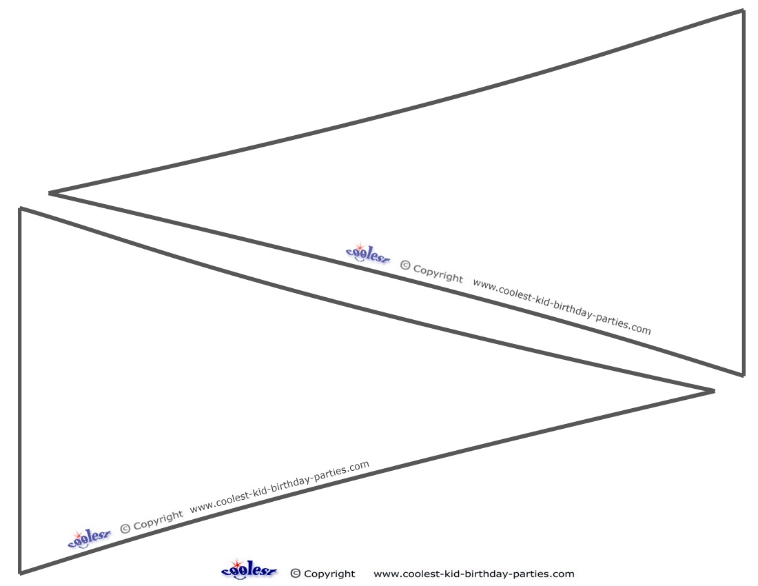 Large Printable Pennant Flags