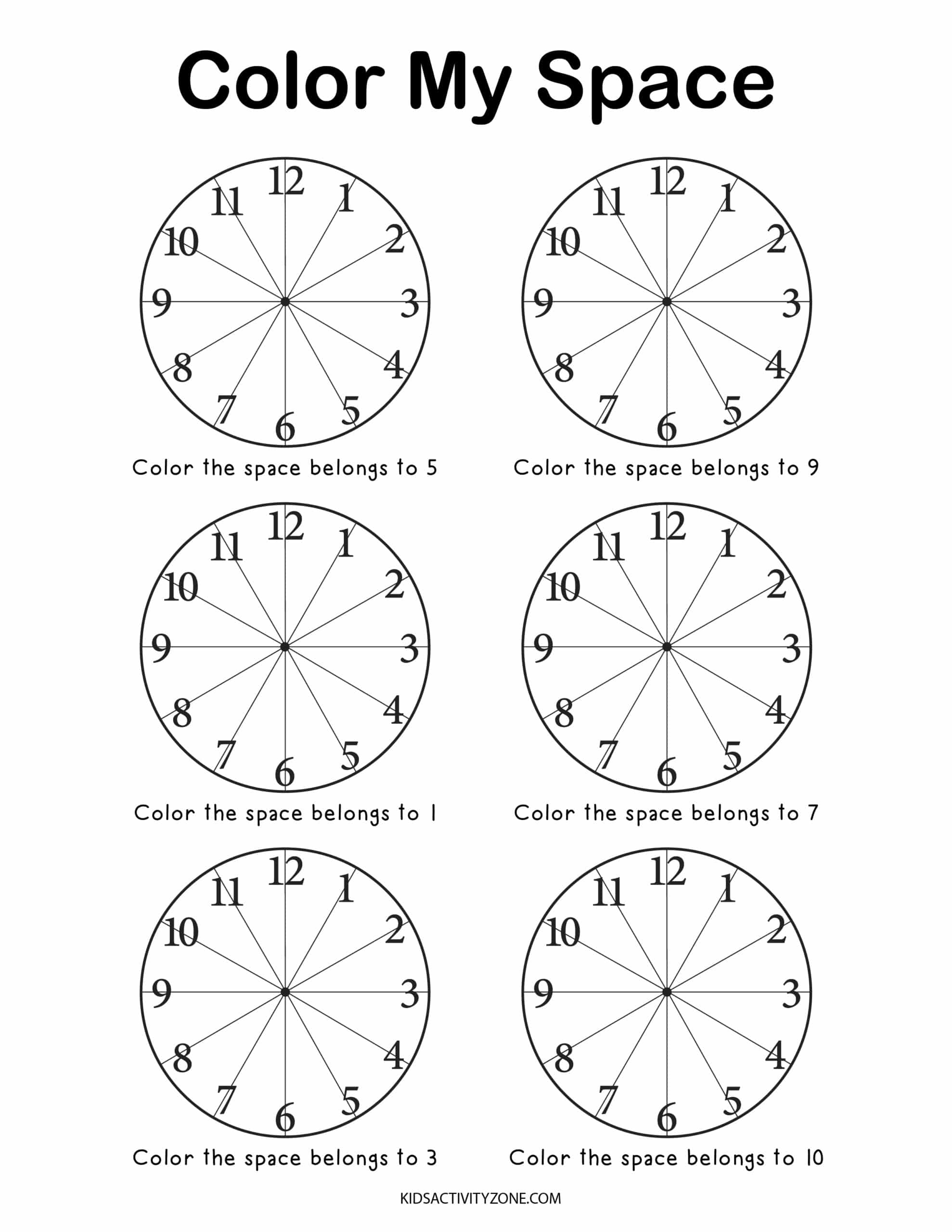 Learn How To Tell Time Worksheets Kids Activity Zone