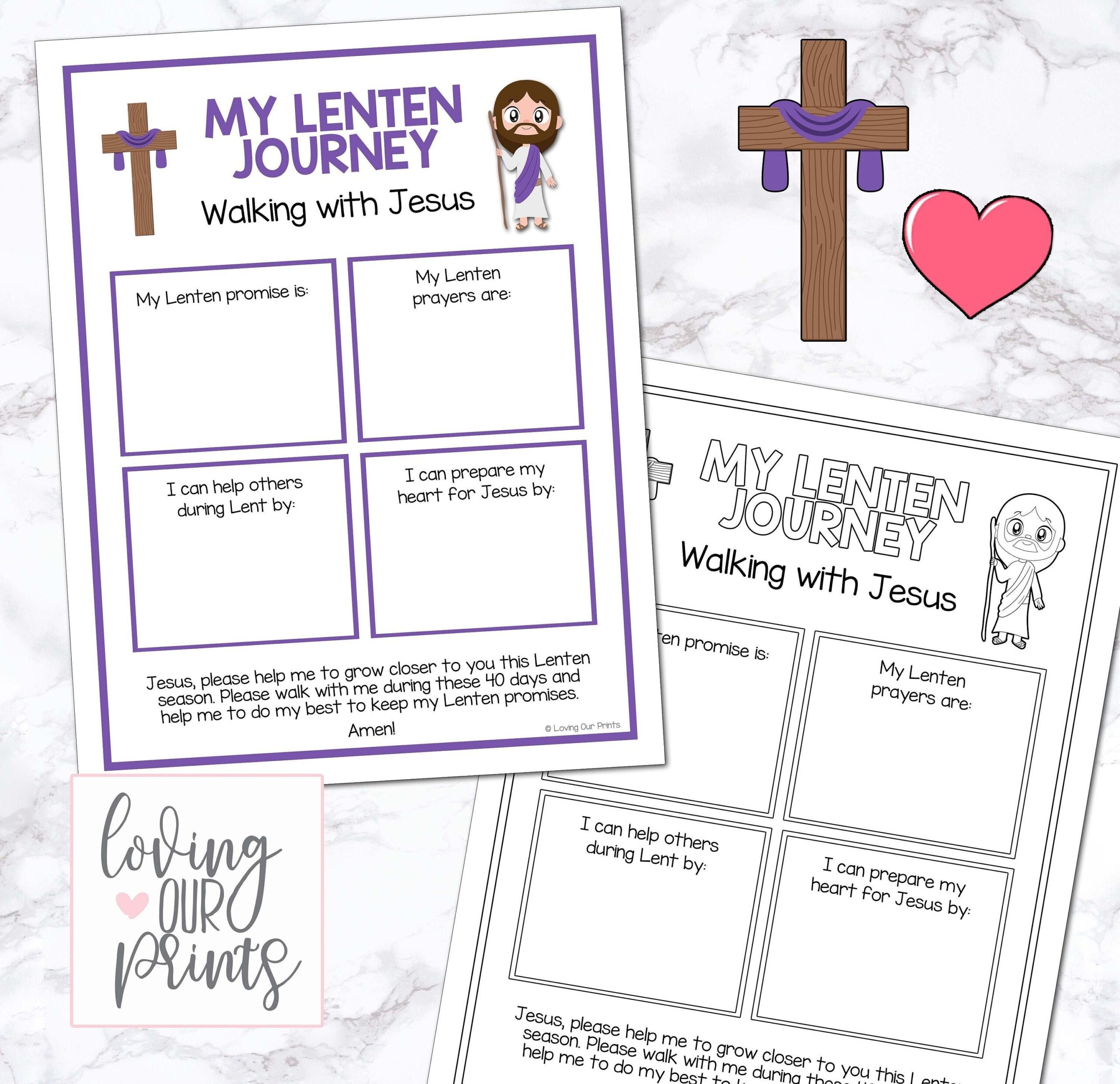 Lent For Kids Ash Wednesday Lenten Activities Catholic Lent Catholic Lent For Kids Catholic Lent Printable Ash Wednesday For Kids Etsy