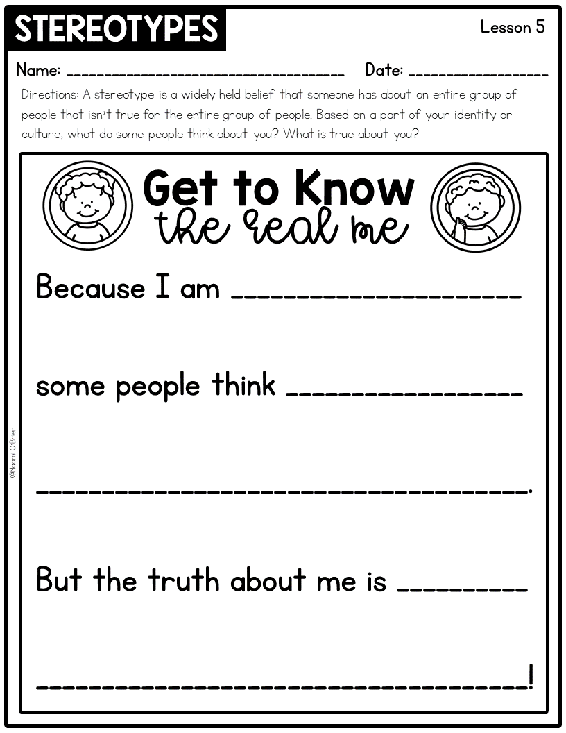 Lesson 5 Stereotypes Naomi O Brien Read Like A Rockstar