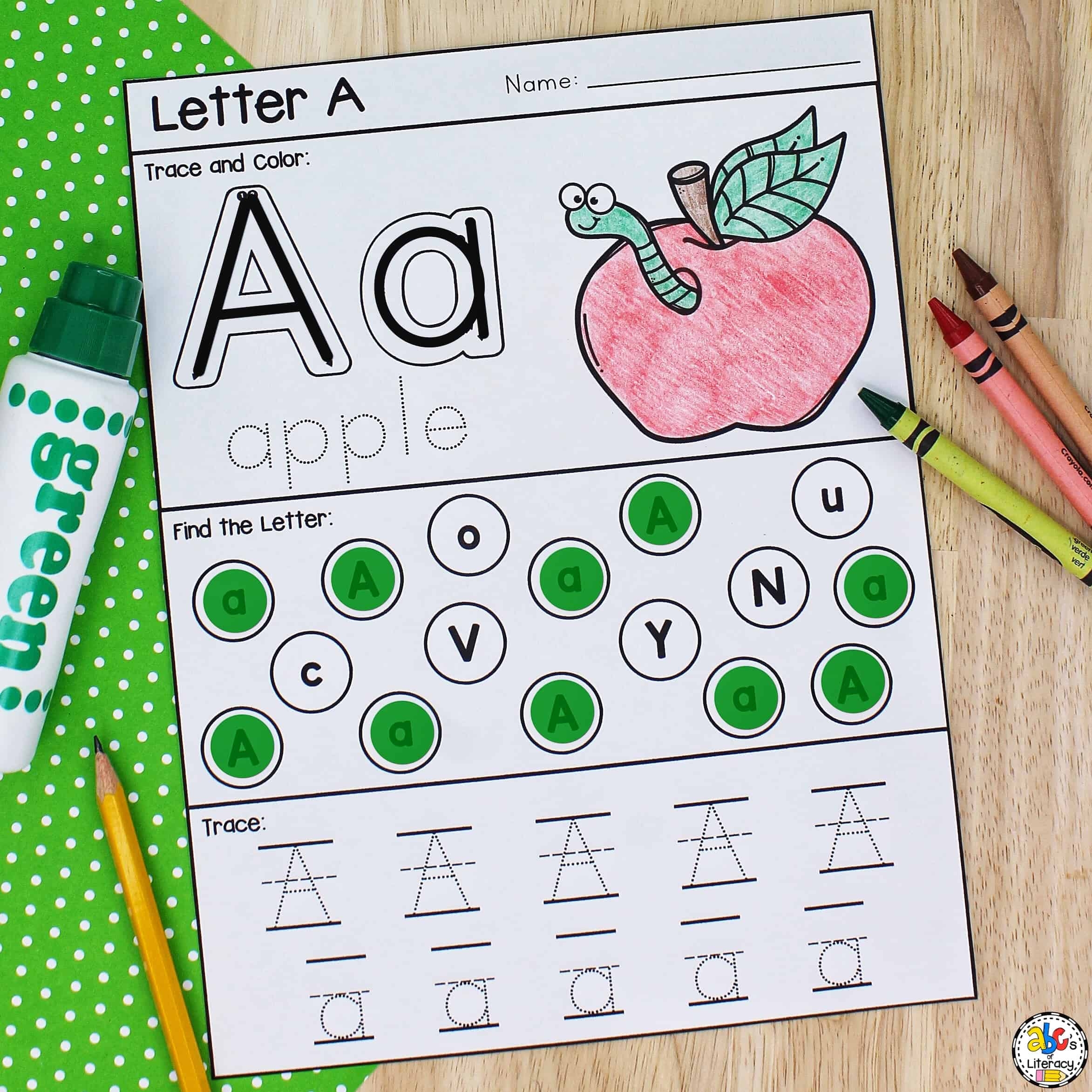 Free Printable Uppercase Letter Identification Worksheets
