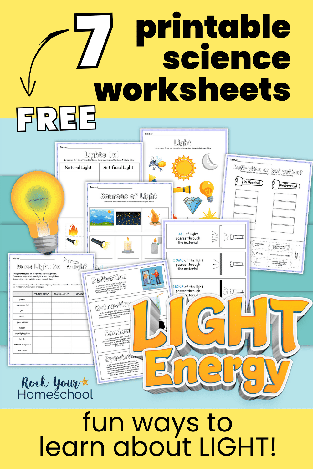 Light Worksheets 7 Amazing Ways To Make It Fun For Kids Free 
