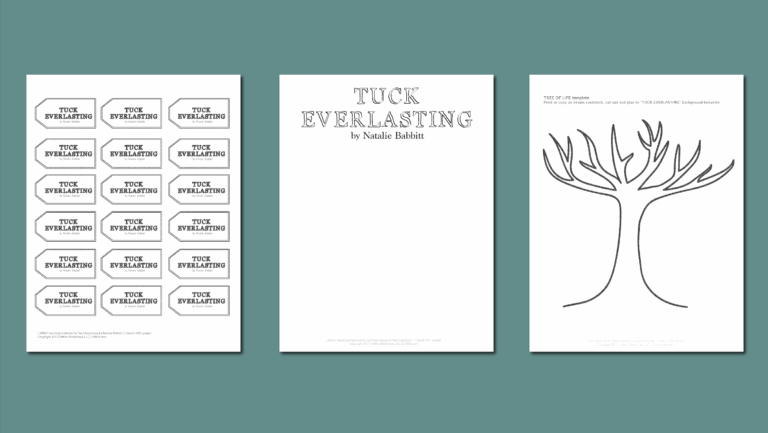 LitWits Printables For TUCK EVERLASTING