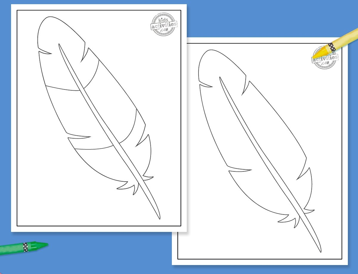 Make Thanksgiving Day Crafts With Turkey Feather Template Kids Activities Blog