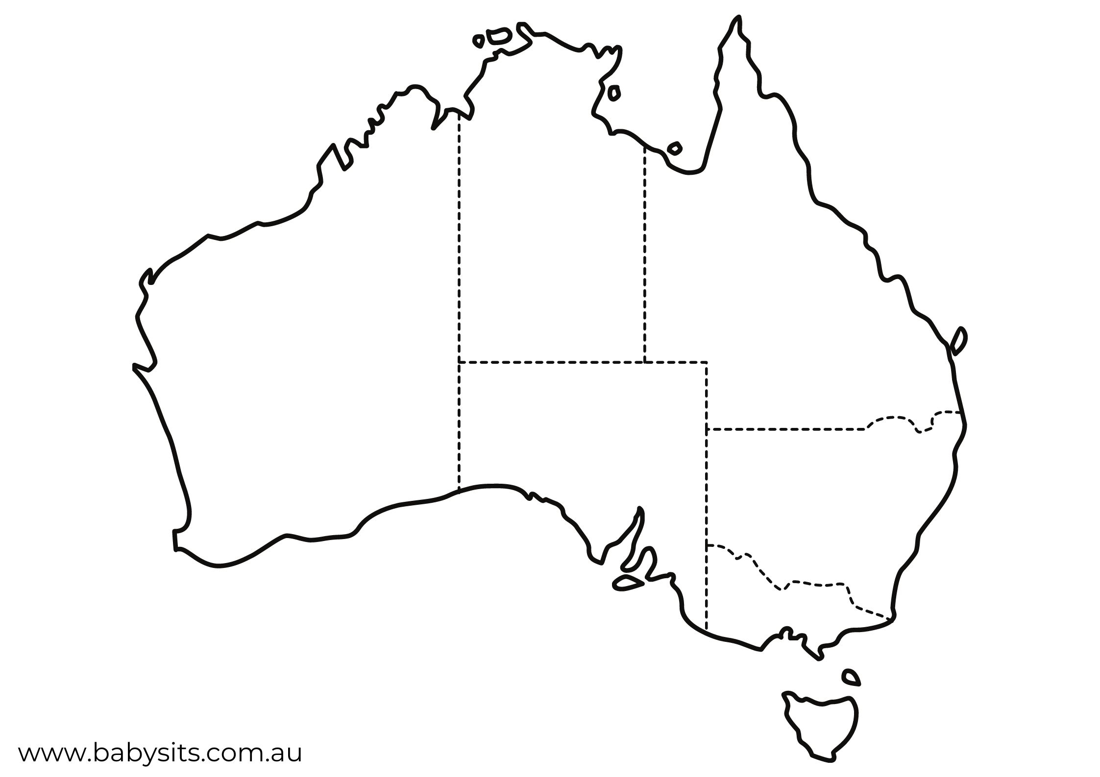 Free Printable Blank Maps Of Australia Free Printable Blank Maps Of Australia