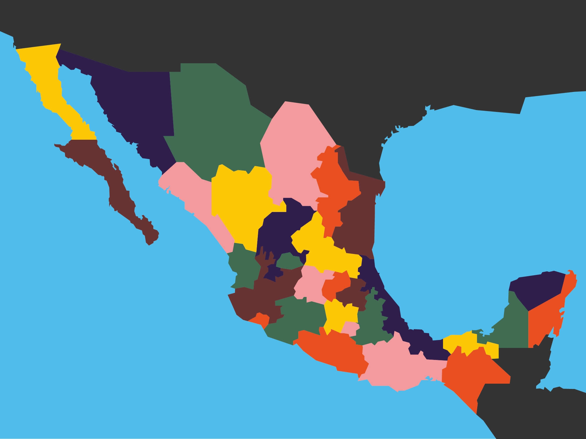  Mexico s Map MAPS To Print Free 