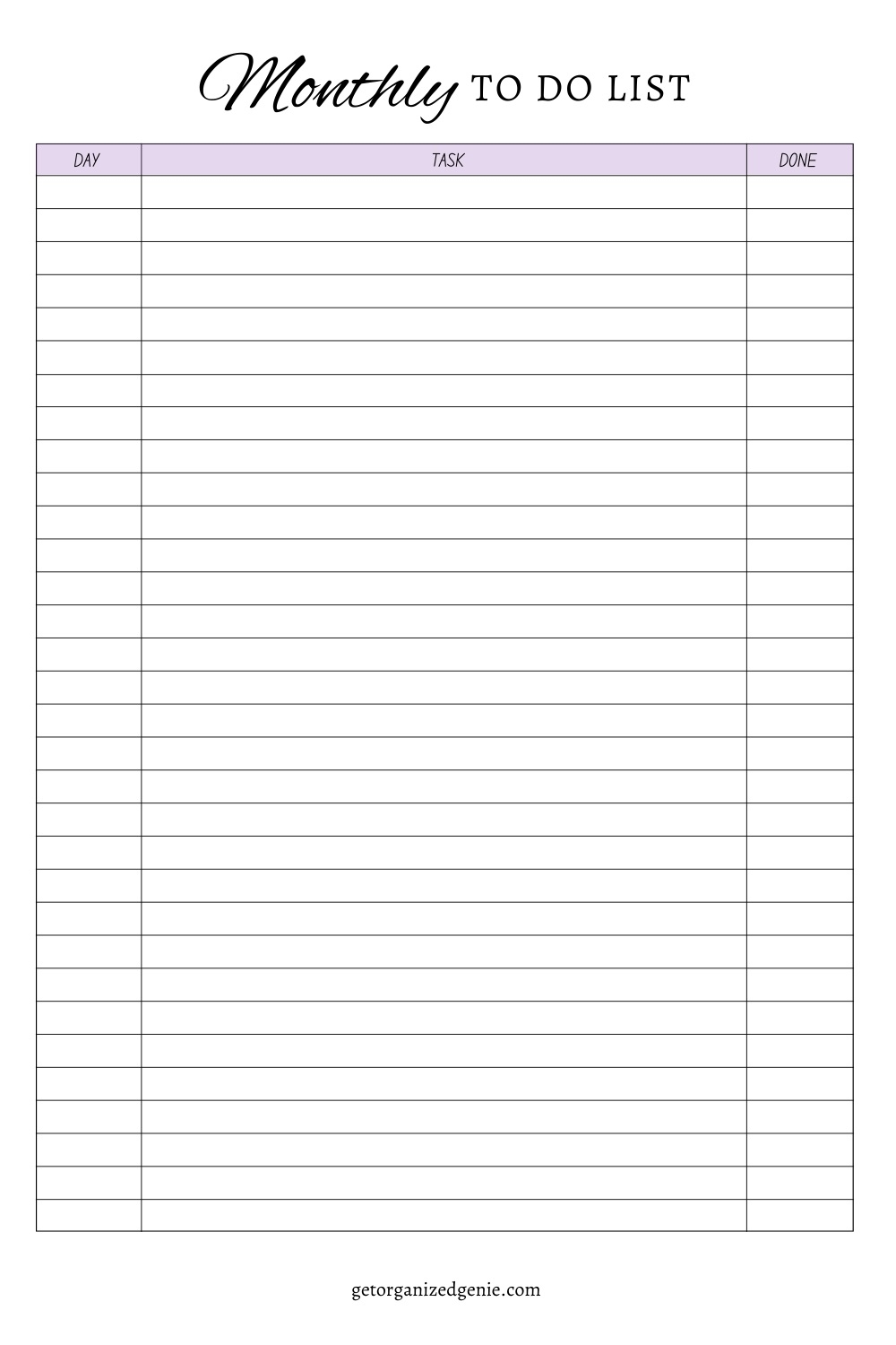Monthly To Do List Template FREE Printables And Handy Tips