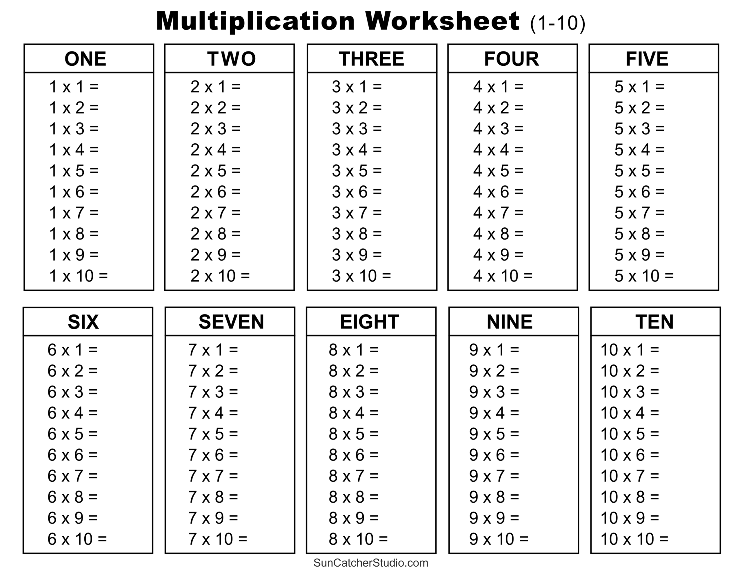 Free Printable Worksheets For Math Facts Free Printable Worksheets For Math Facts