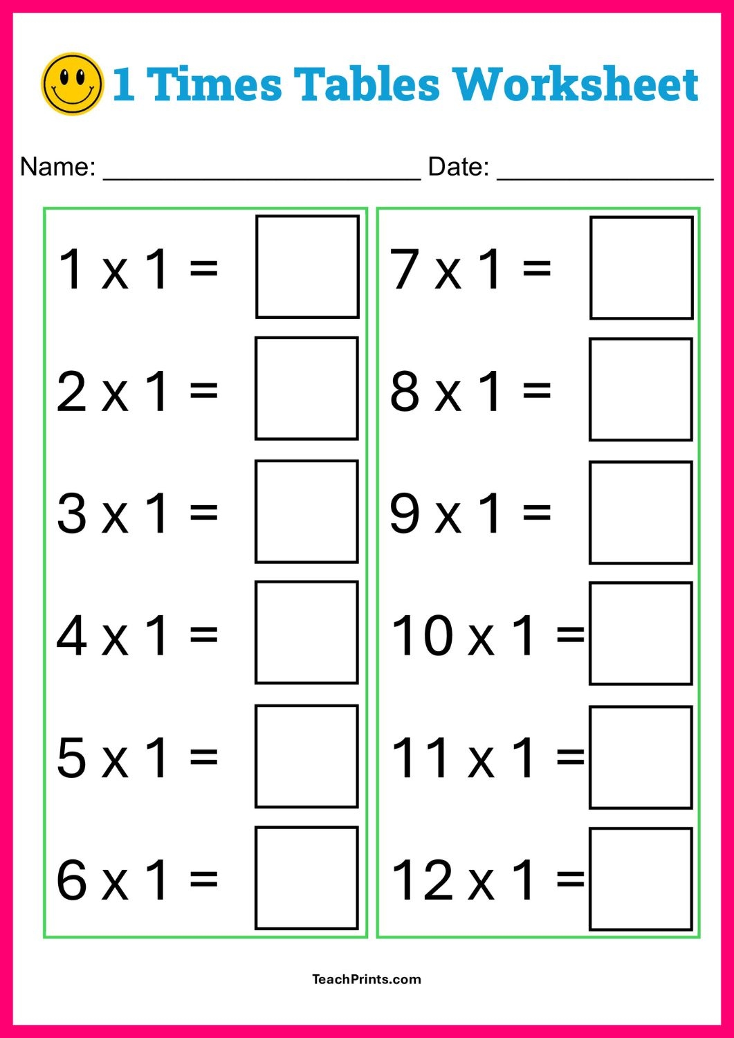 Multiplication Worksheets Free Printables Teach Prints Multiplication Worksheets Free Printables Teach Prints