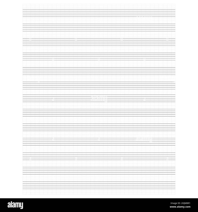 Music Stave Template Blank Stave Cut Out Stock Images U0026 Pictures 