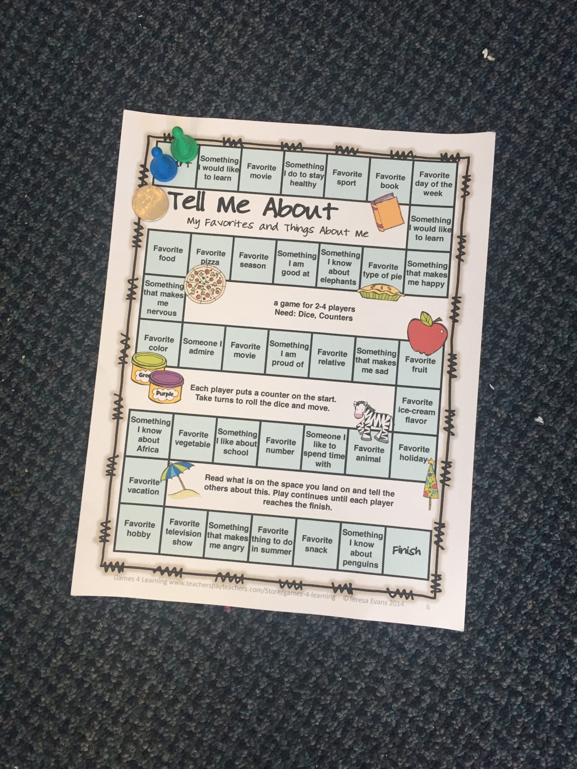 My Favorite FREE Printable Rapport Building Board Games