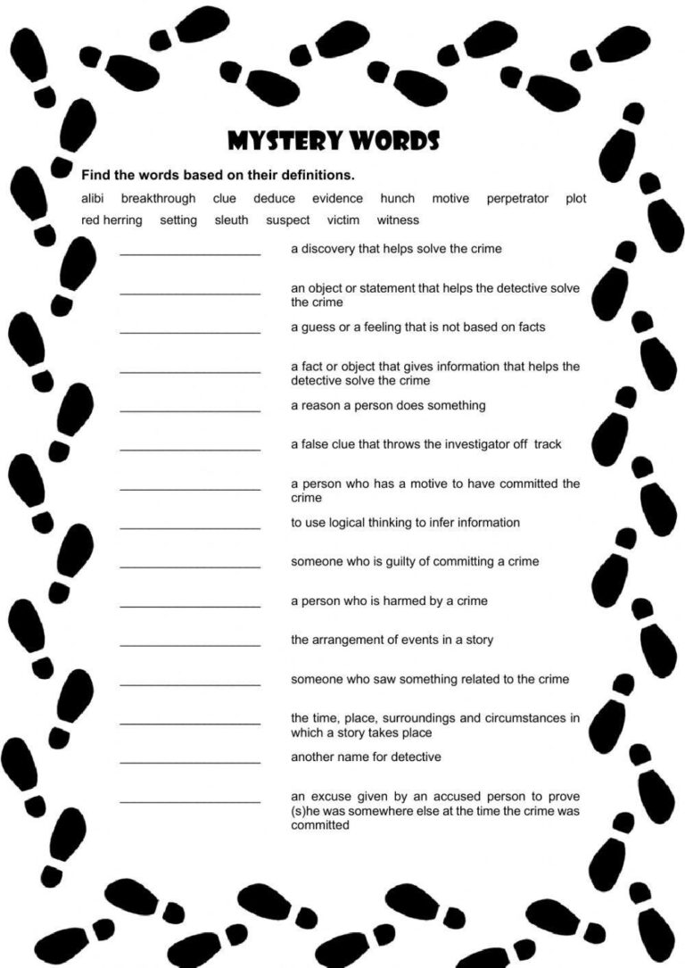 Mystery Words Worksheet Live Worksheets Worksheets Library