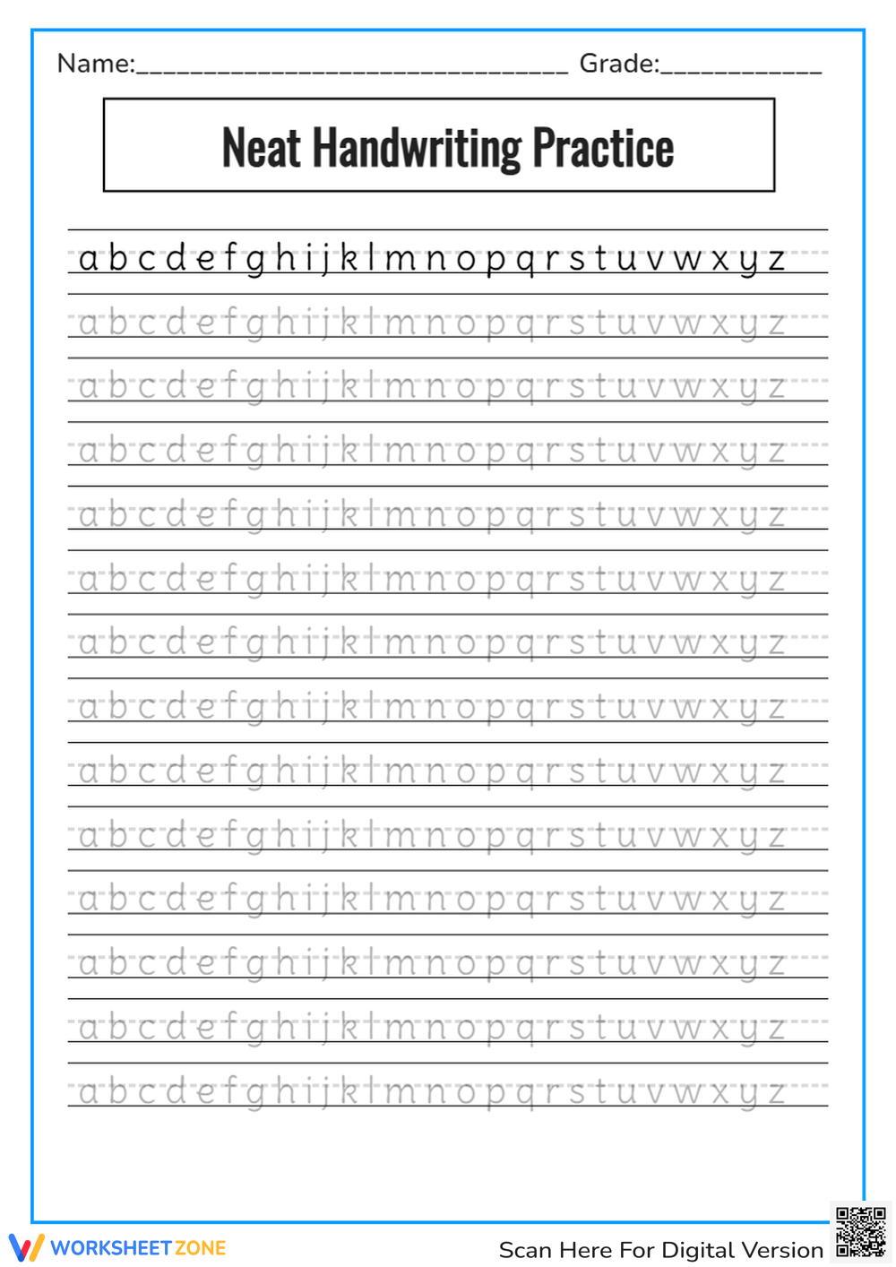 Free Printable Worksheets Handwriting Practice Spatial