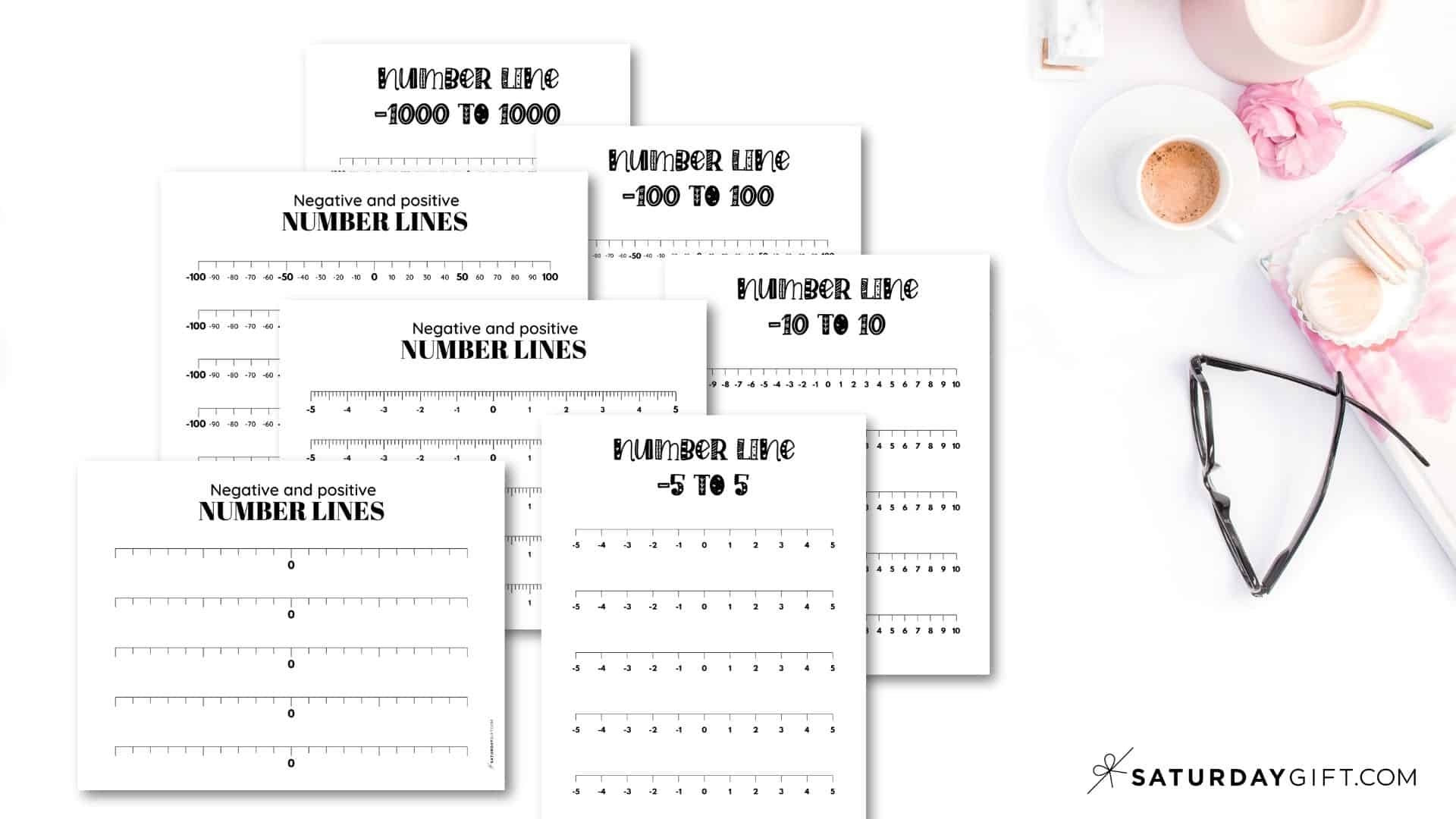 Negative And Positive Number Line 19 Free Printable Blank Worksheets