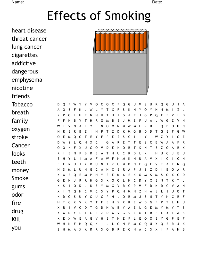 Nicotine Smoking Vaping And More Worksheet WordMint Nicotine Smoking Vaping And More Worksheet WordMint