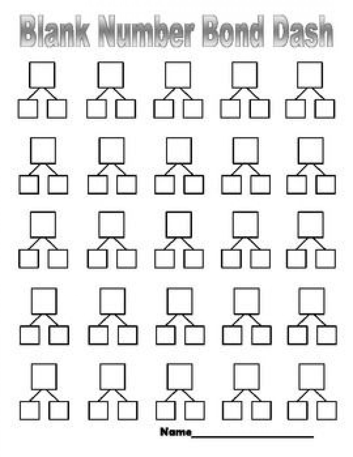 Number Bonds Worksheet Worksheet School