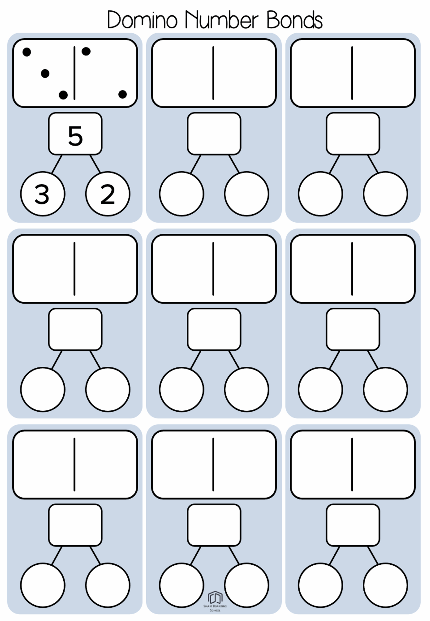 Number Bonds Worksheets