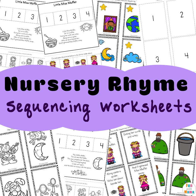 Nursery Rhymes Sequencing Worksheet Activities Fun With Mama