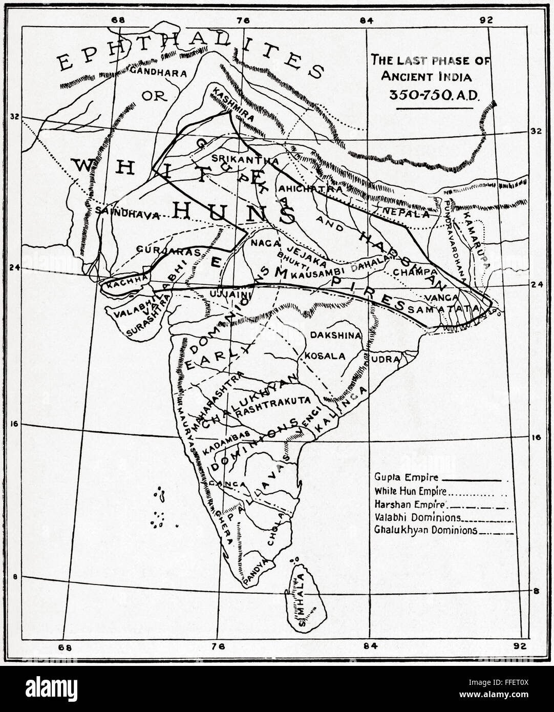 Old India Map Hi res Stock Photography And Images Alamy