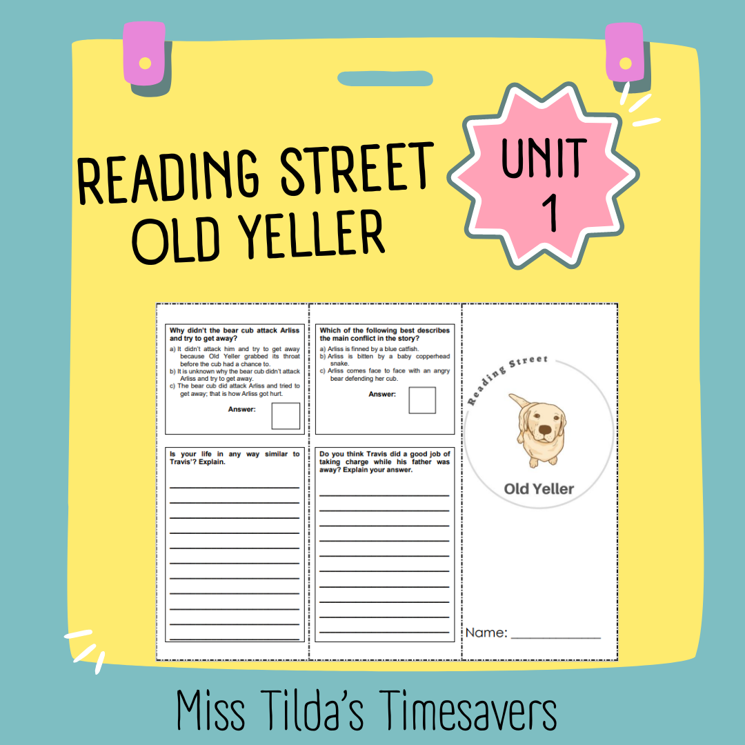Free Printable Worksheets For Old Yeller