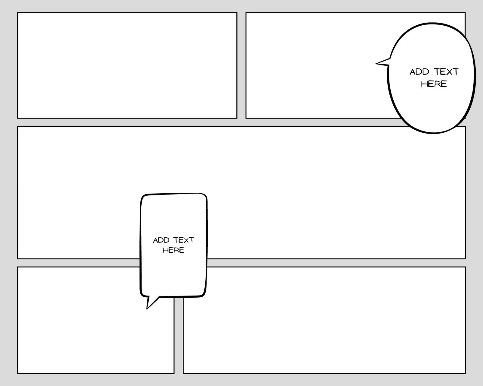 Page 2 Free Printable Comic Strip Templates You Can Customize Canva