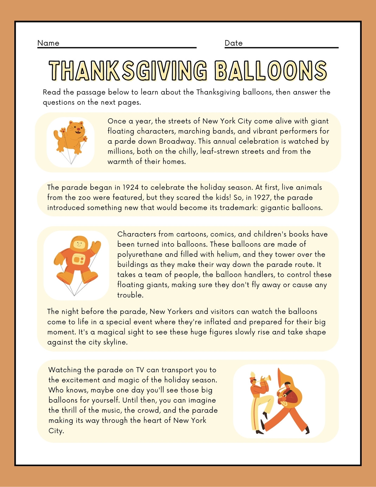 Page 2 Free Printable Thanksgiving Worksheet Templates Canva