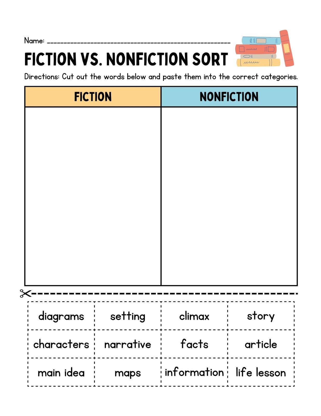 Page 3 Free Custom And Printable Reading Worksheet Templates Canva