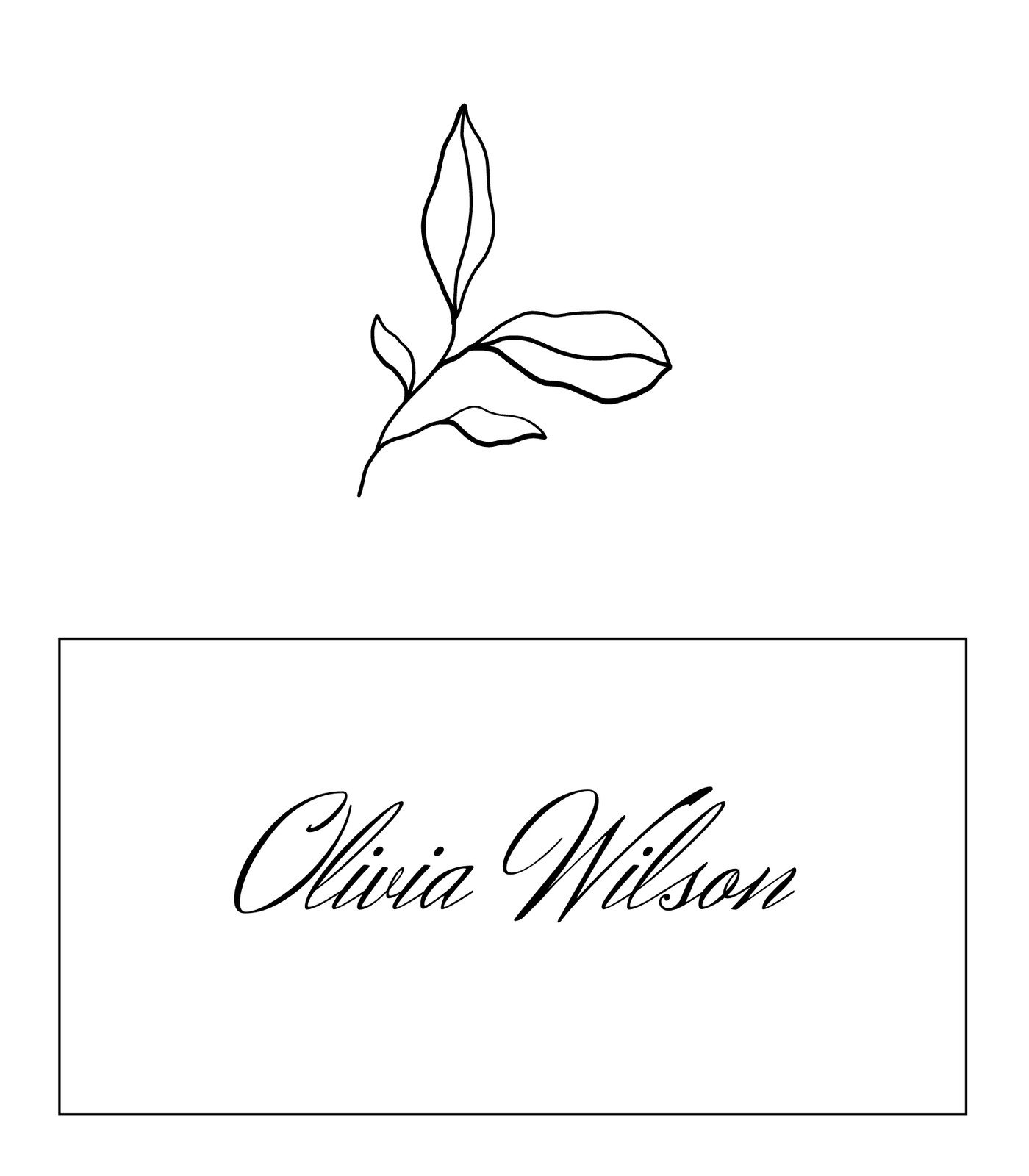 Free Blank Printable Place Cards