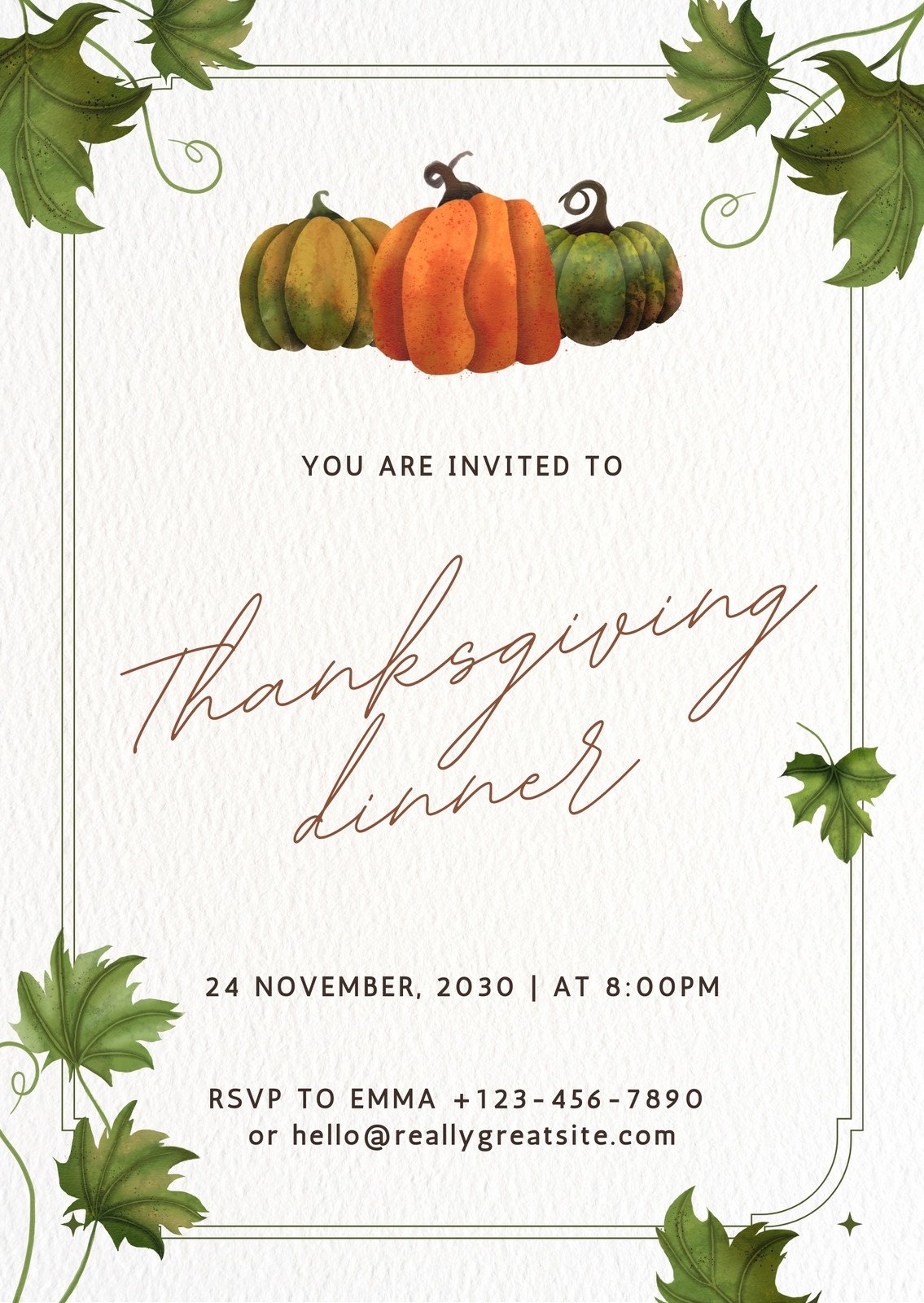 Page 7 Free Custom Printable Thanksgiving Invitation Templates Canva Page 7 Free Custom Printable Thanksgiving Invitation Templates Canva