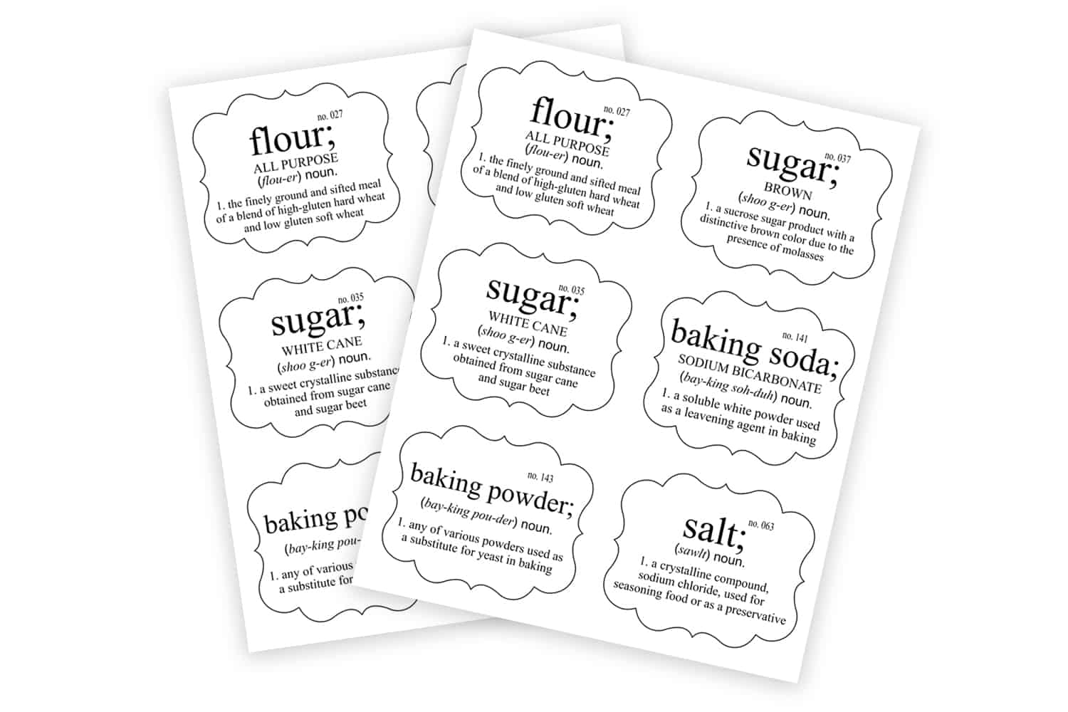 Pantry Labels Organize Your Kitchen Free Printable Labels
