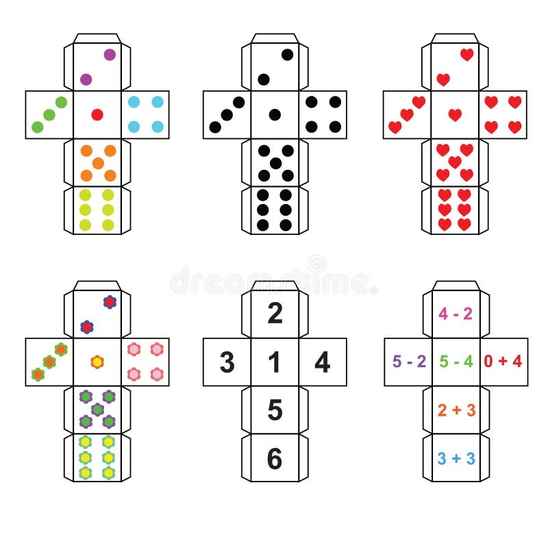 Paper Dice Template Stock Illustrations 329 Paper Dice Template Stock Illustrations Vectors U0026 Clipart Dreamstime