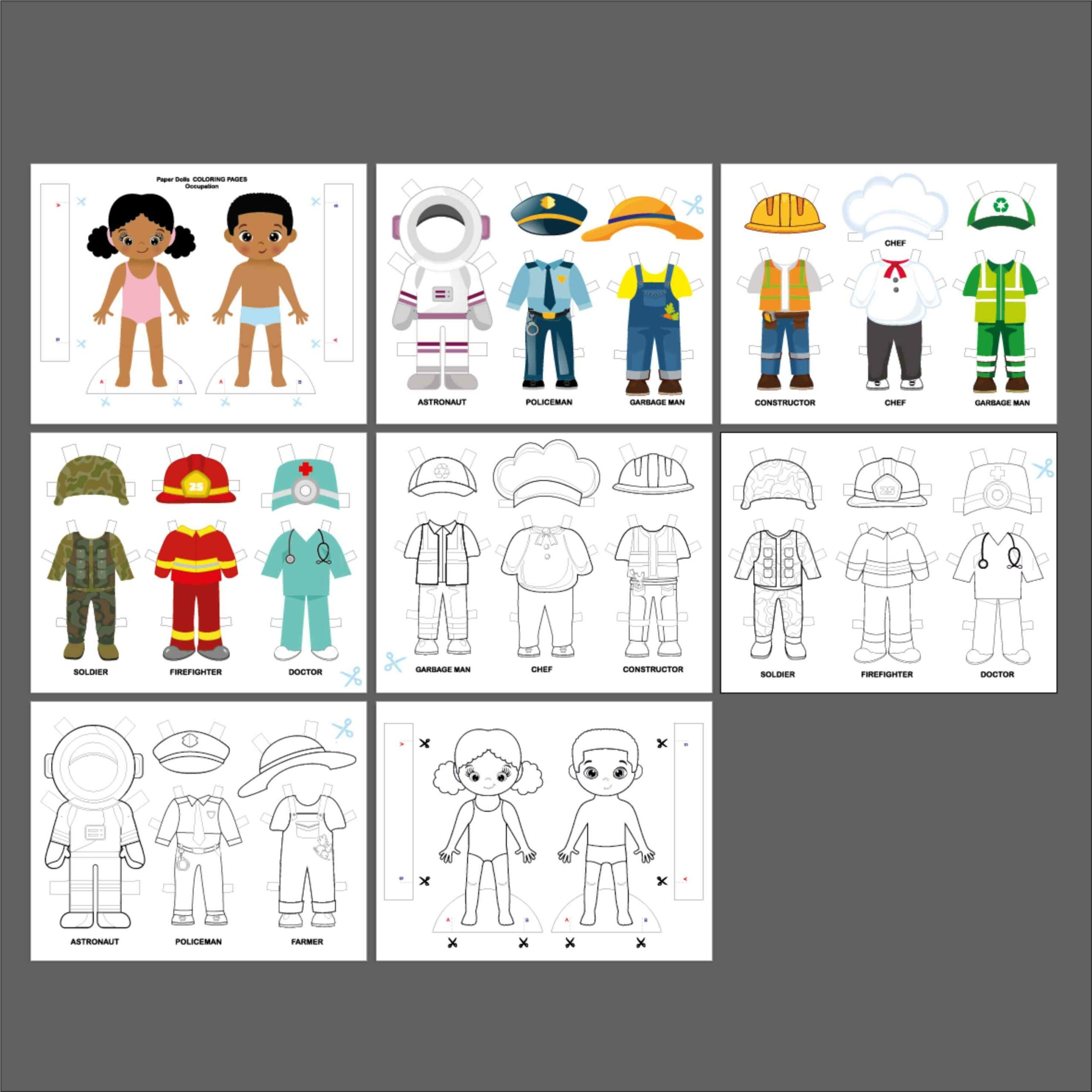 Free Printable Blank Paper Dolls