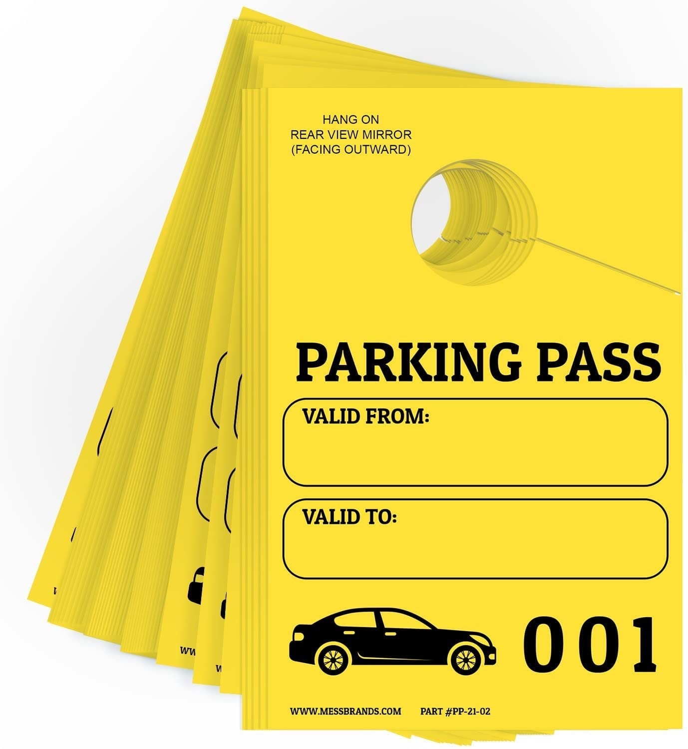 Blank Parking Hang Tags Free Printable