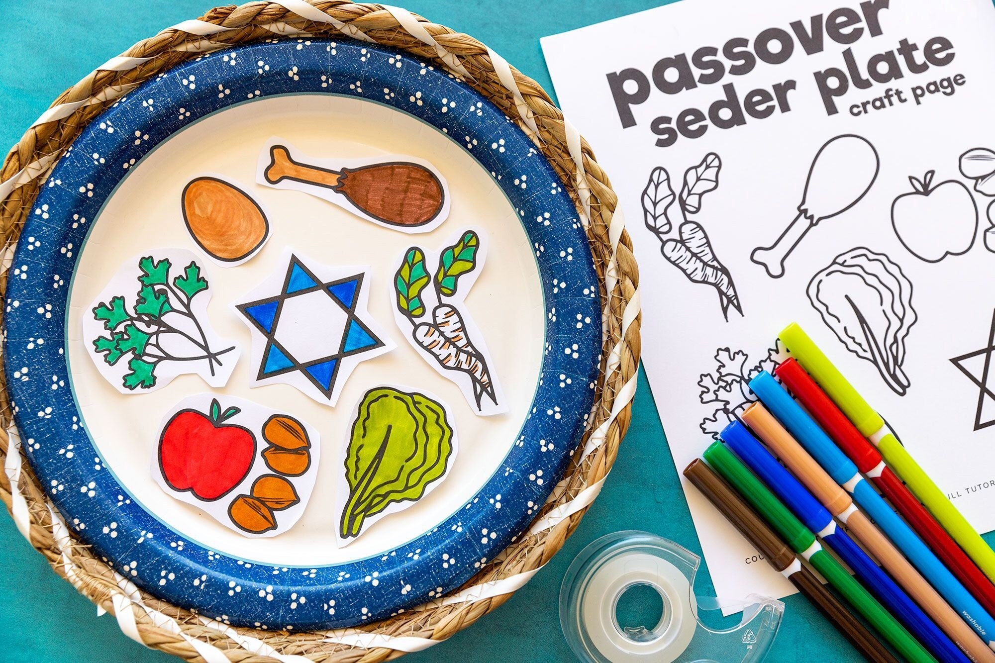Free Printable Seder Plate Worksheet